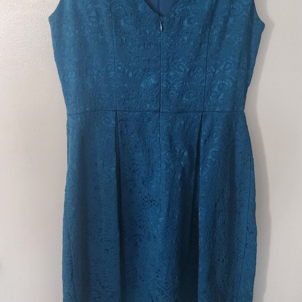 blue dress with a cute pattern - Picture 3 of 7